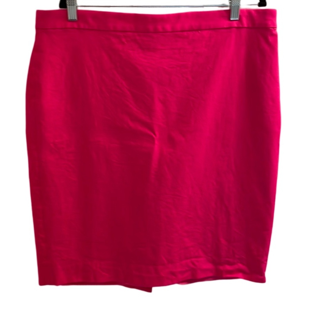 J Crew - Bright Pink No. 2 Lined Skirt - Size 16